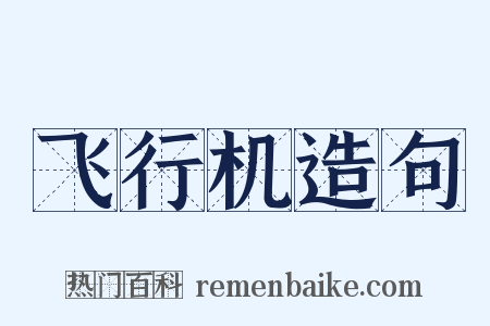 飞行机造句是什么意思的图片